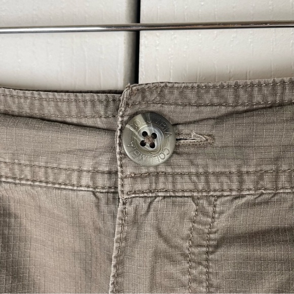 Columbia Straight Utility Cargo Skirt Womens 10 Green Khaki Outdoor Hiking Y2K - Picture 4 of 15